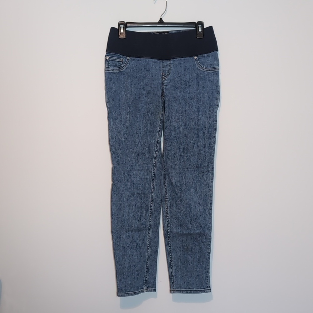 Asos Maternity Elastic Waistband Light Wash Jeans